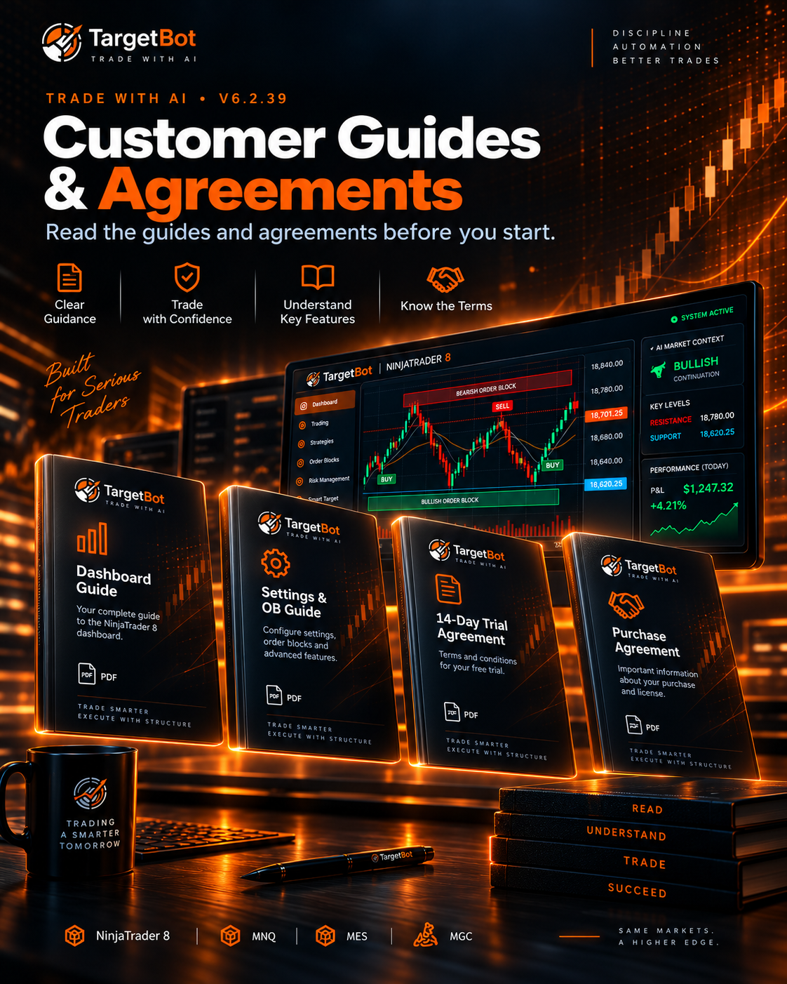Trade with AI Customer Guides and Agreements